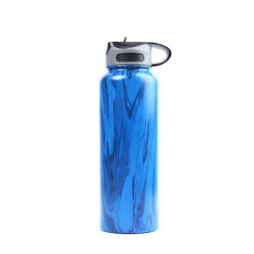 Vacuum Insulated Stainless Steel Wide Mouth Water Bottle 40 oz with Straw Lid