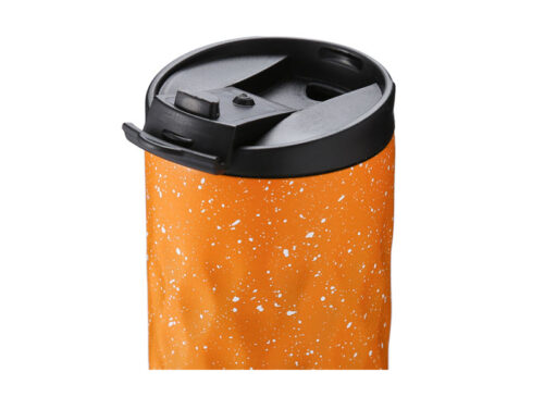 diamond shaping surface coffee mug with flip lid