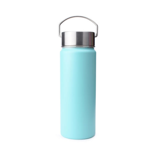 water bottle with stainless steel handle