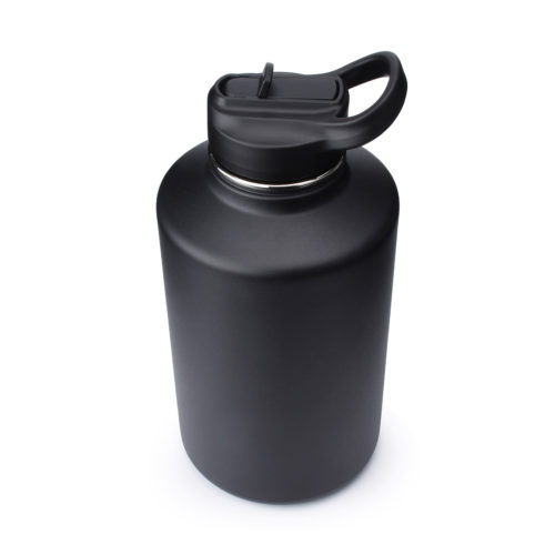 wide mouth water bottle 64 oz with straw lid