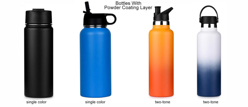 powder coating insulated stainless steel water bottles