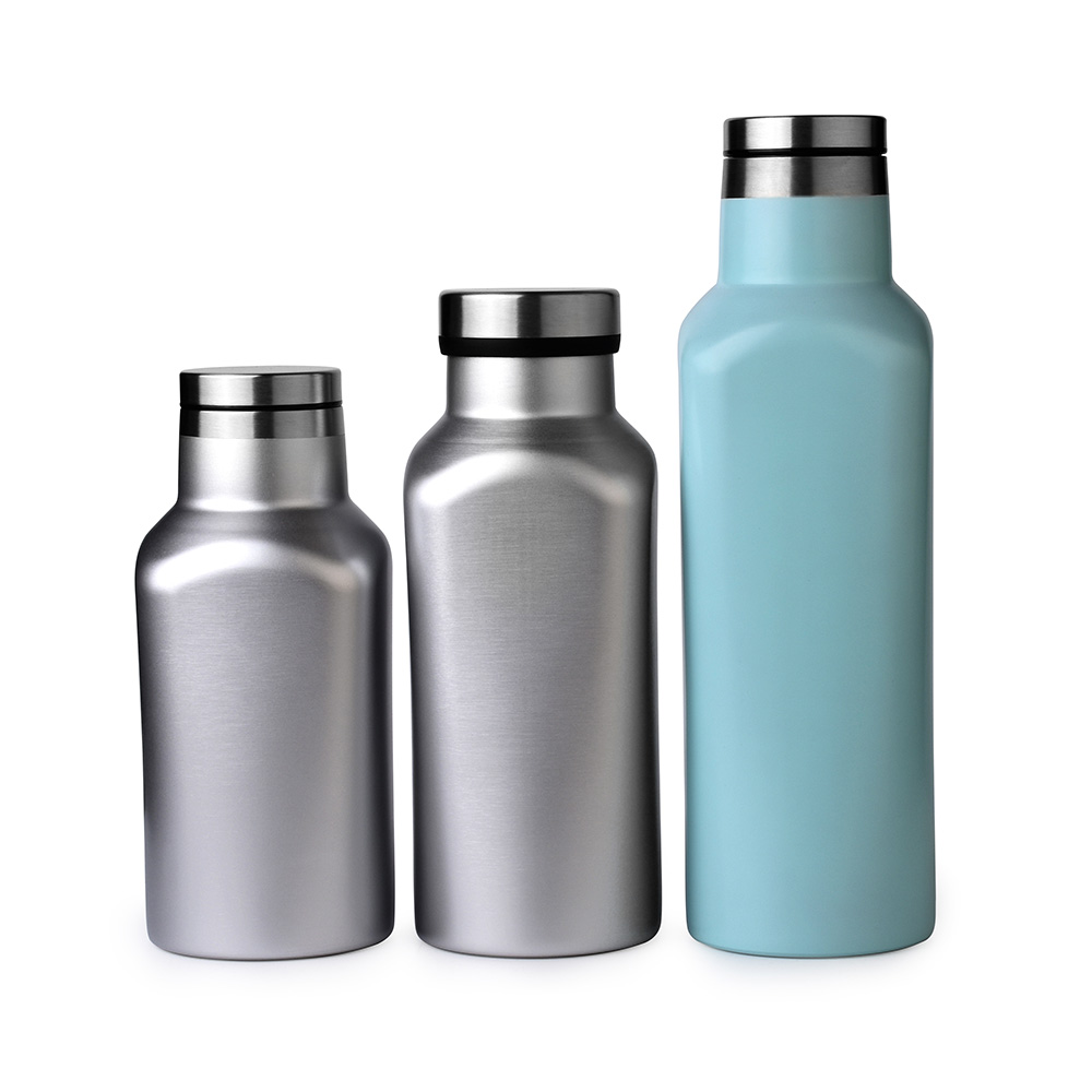 Square Water Bottle Vacuum Insulated Stainless Steel Double Wall -  Wholesale Custom Stainless Steel Water Bottle Hydroflask Manufacturer