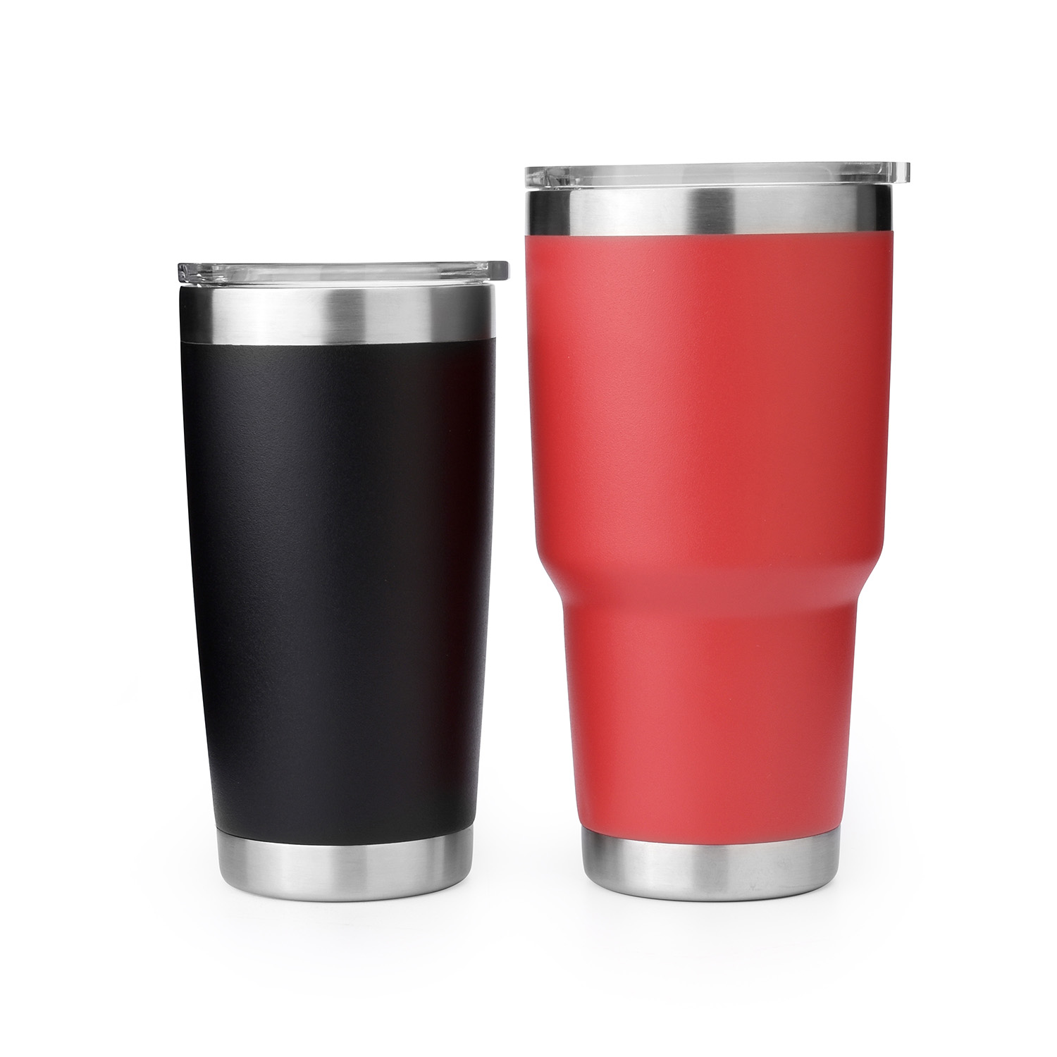 Blank Red Insulated Stainless Steel Sand Rambler 30 oz Coffee Tumbler