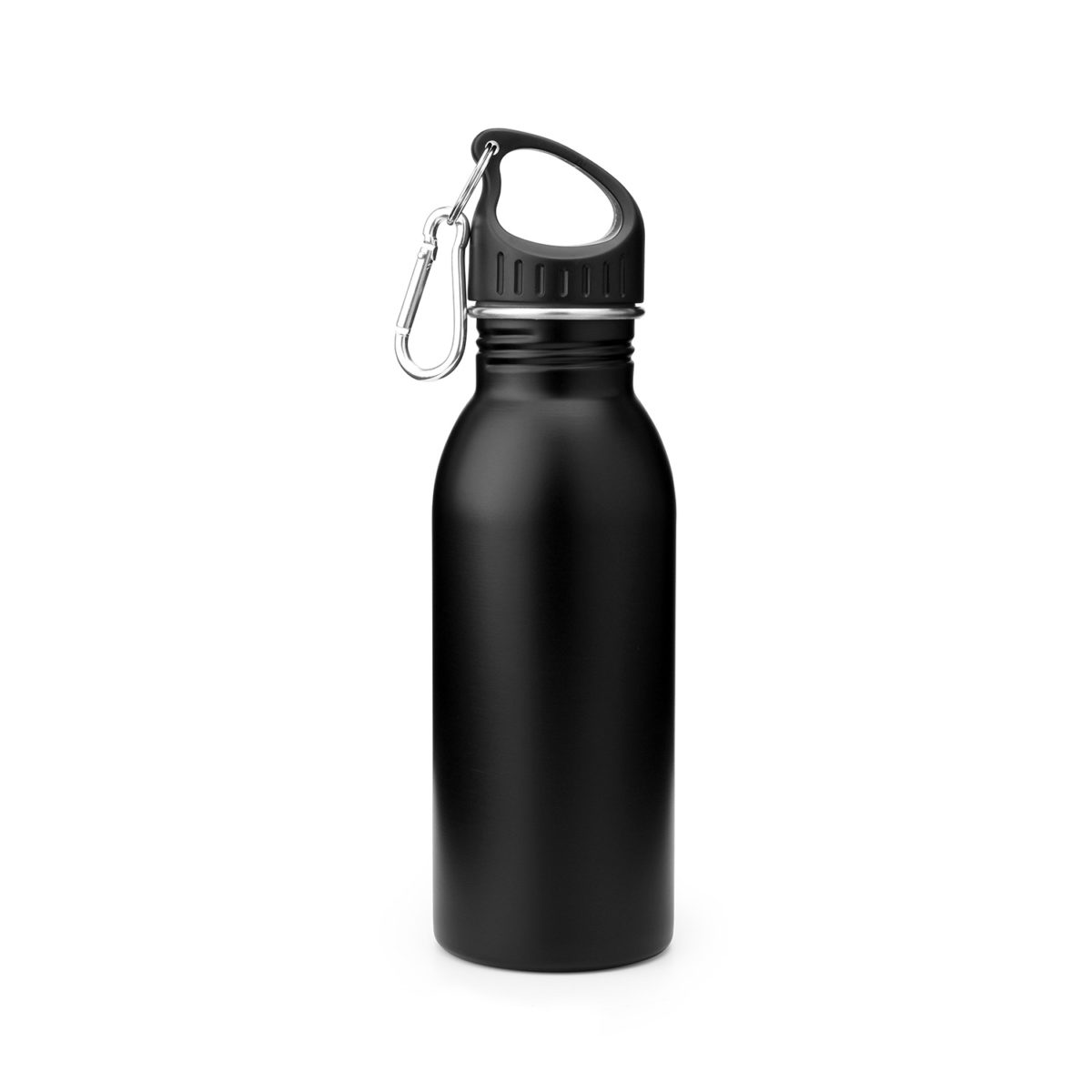 Single Wall Stainless Steel Sports Water Bottle with Carabiner