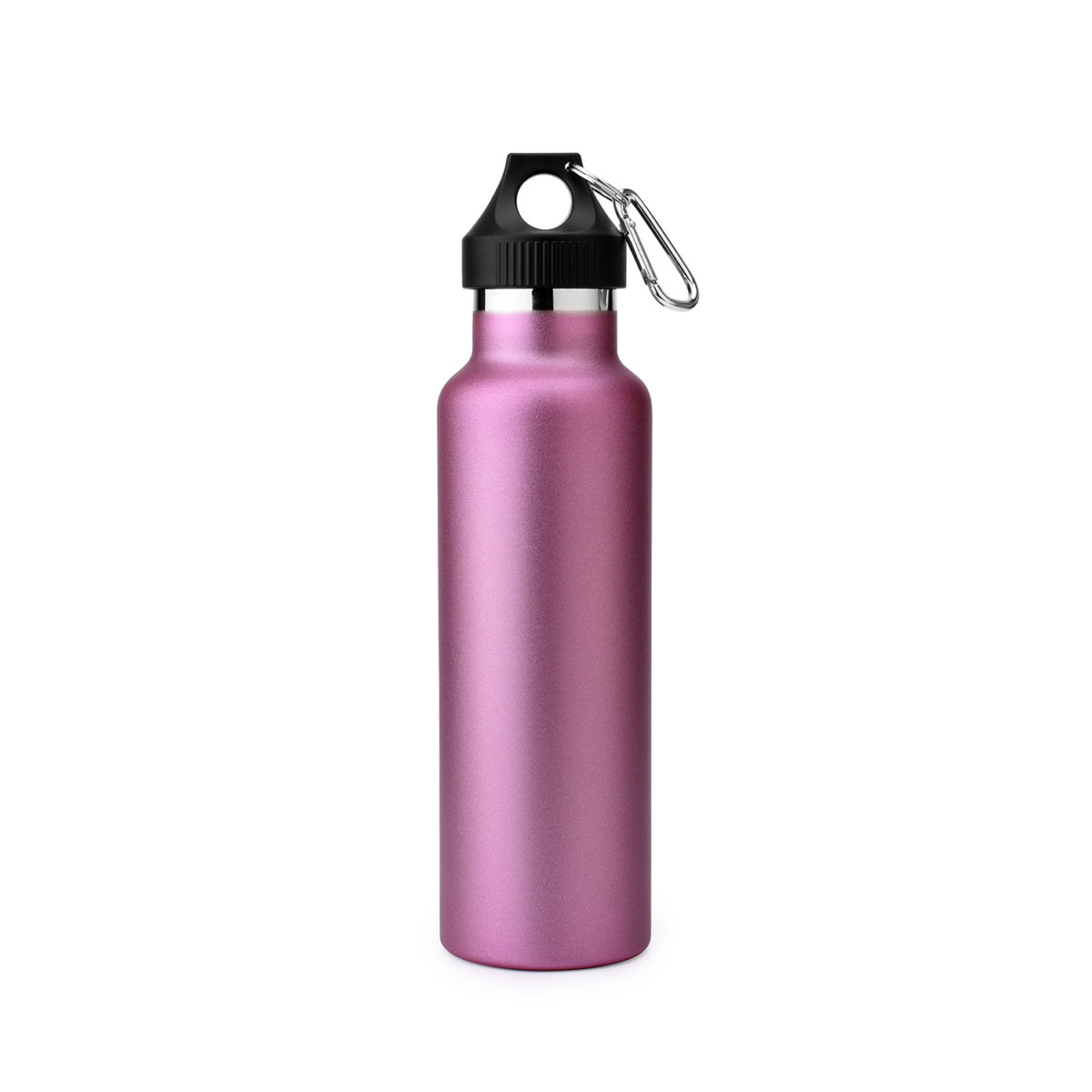 Rust Free Stainless Steel Thermos Standard Mouth Bottle With Carabiner