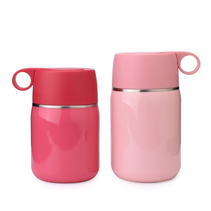 vacuum insulated stainless steel double wall food jar flask container