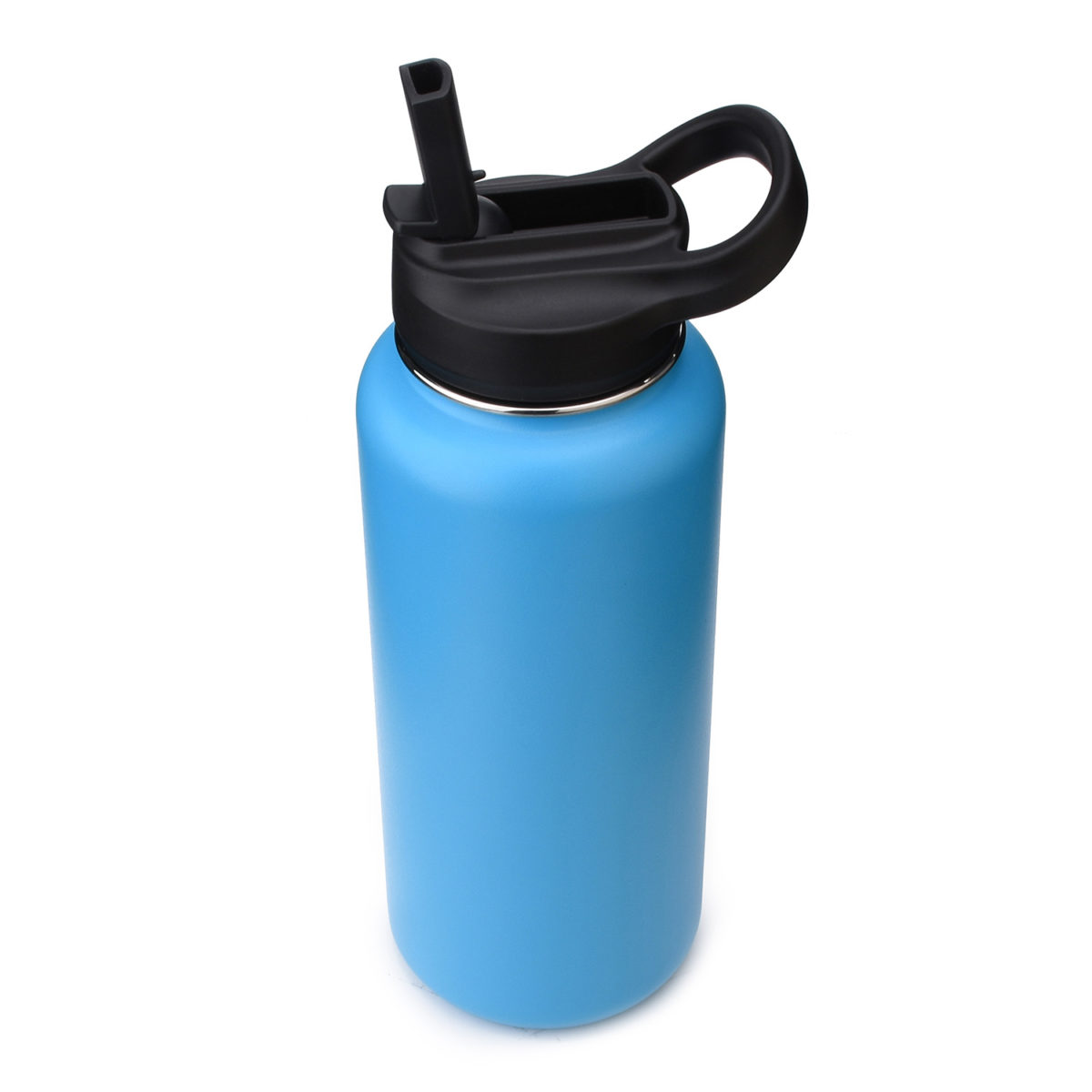 Coldest Sports Water Bottle - 32 oz (Straw Lid), Leak Proof, Vacuum  Insulated Stainless Steel, Hot Cold, Double Walled, Thermo Mug, Metal  Canteen (32 oz, Fusion Blue) 