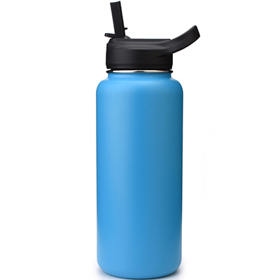 wide mouth water bottle with quality straw cap