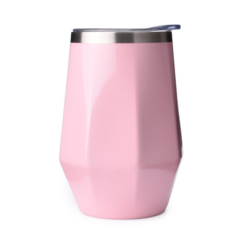 diamond shaped stainless steel tumbler cup mug