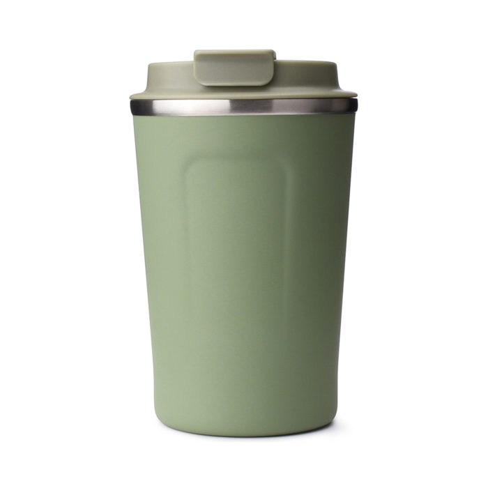 stainless steel tumbler travel mug with flip lid