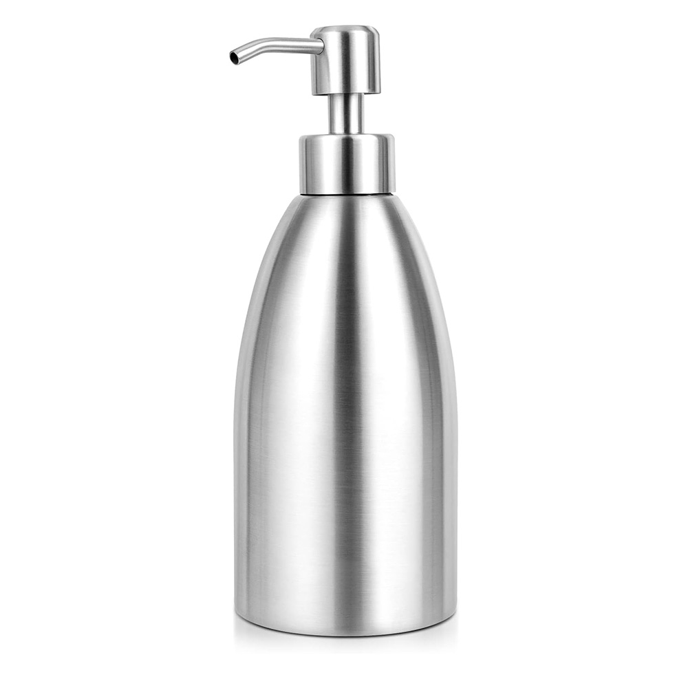 Wholesale Hand Wash Soap Dispenser Stainless Steel Dish Bath Liquid Bottle with Leak Proof Pump