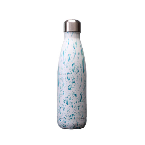 Custom Graphic Wood Marble Printing Vacuum Insulated Drink Bottle