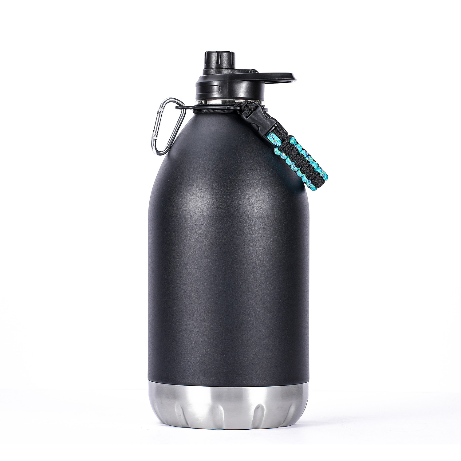 1000ml Insulated Water Bottles Stainless Steel Wide Mouth Water Bottle  Handle Vacuum Insulated Bottles Leakproof Gym