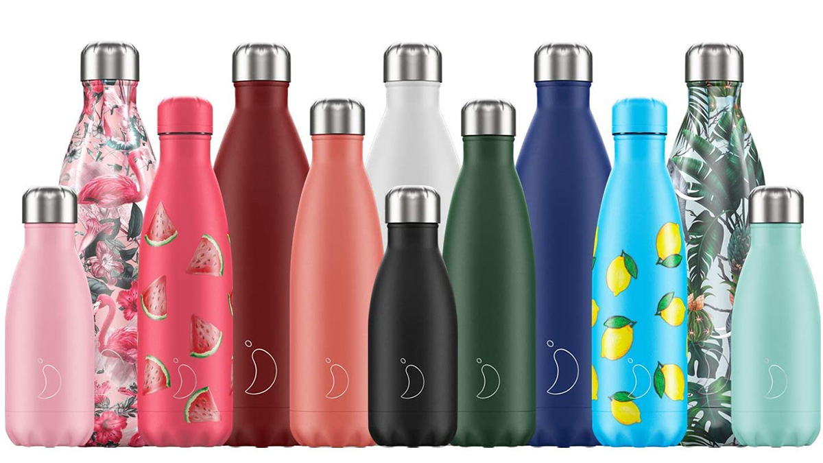 Personalised Red 500ml Thermos Insulated Water Bottle Like Chillys Bottle 