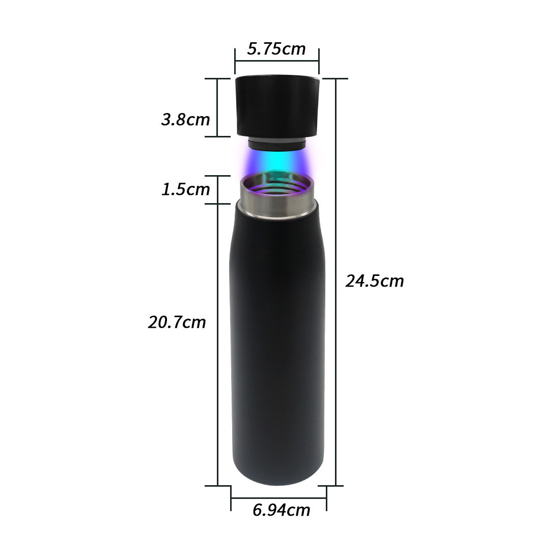 Wholesale Self-Cleaning UV Sterilization Smart Water Bottles OEM ODM