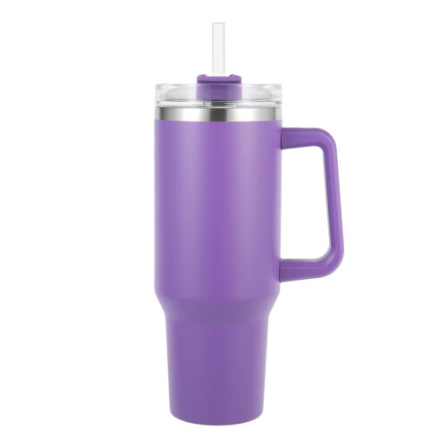 Wholesale 40oz Tumbler with Handle Straw Lid Insulated Stainless Steel ...