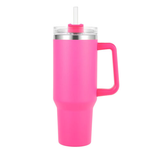  Stanley 40oz tumbler with straw & handle