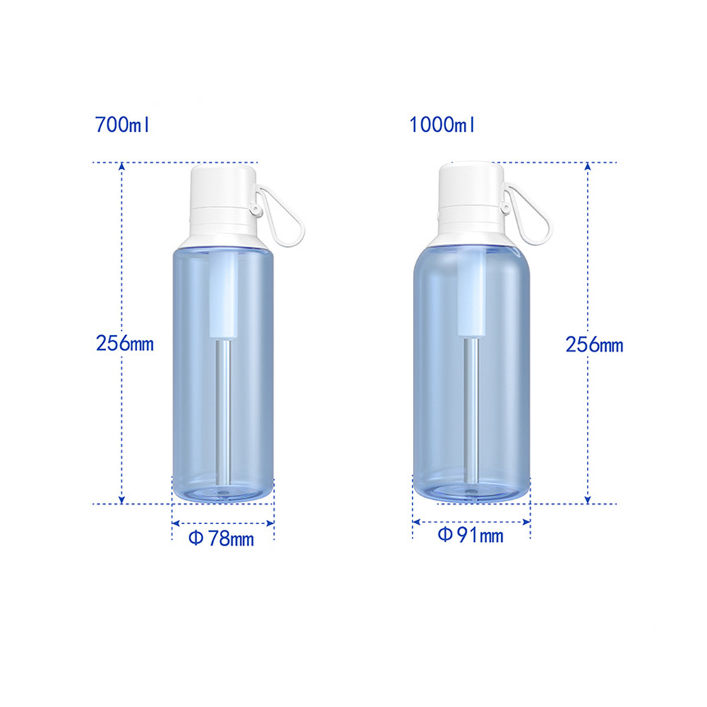Large Capacity Filtered Water Bottle with Straw Outdoors Portable - 4