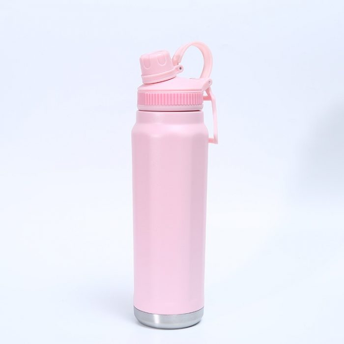 32 oz Insulated Stainless Steel Water Bottle with Color Spout Lid