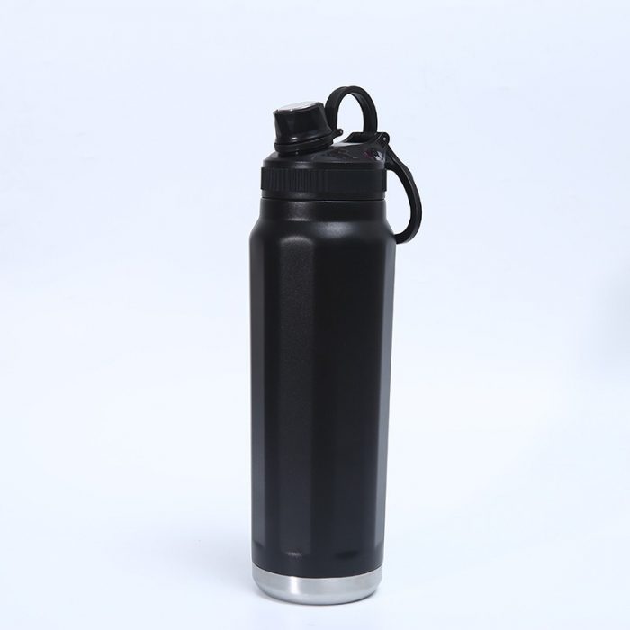 32 oz Insulated Stainless Steel Sport Bottle with Color Spout Lid