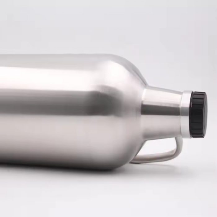 Food Grade 4L Stainless Steel Growler CO2 Tap Pressurized Growler with Lid Spear