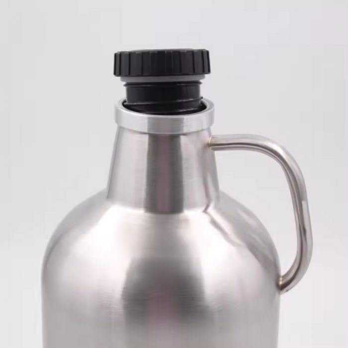 Food Grade 4L Stainless Steel Growler CO2 Tap Pressurized Growler with Lid Spear