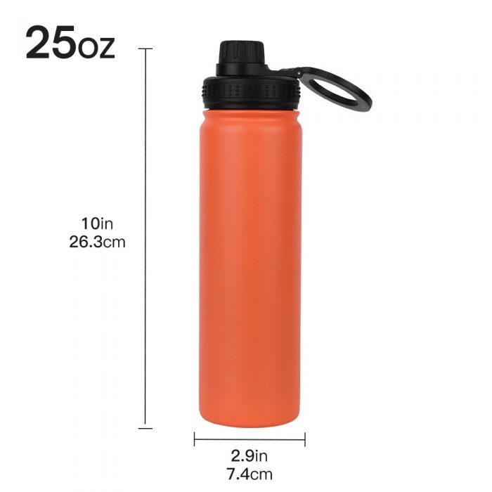 Magnetic Lid Stainless Steel Sport Bottle Mobile Phone Holder Thermos Cup