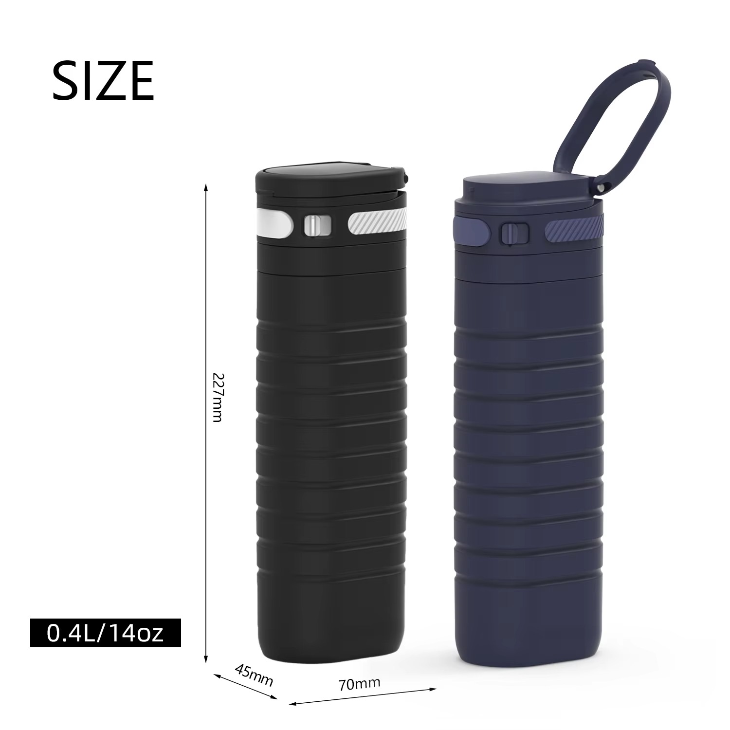 Small Mouth Stainless Steel Vacuum Flask Thermal Sport With One Touch Lid