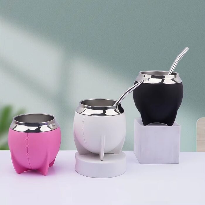 Wholesale 280ml Stainless Steel Double Wall Water Cup Mate Mug with Holsters