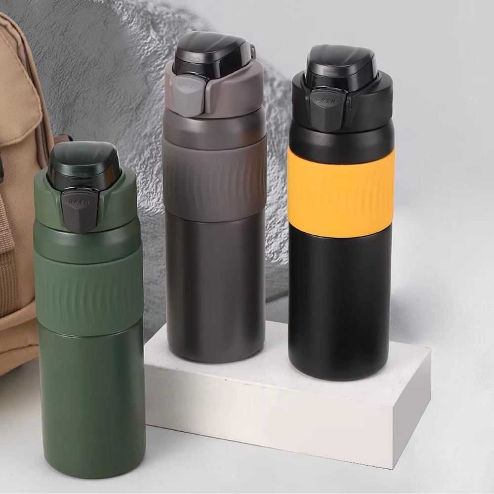 Sports Water Bottle with Spout Lid Hot Cold Insulated Flask