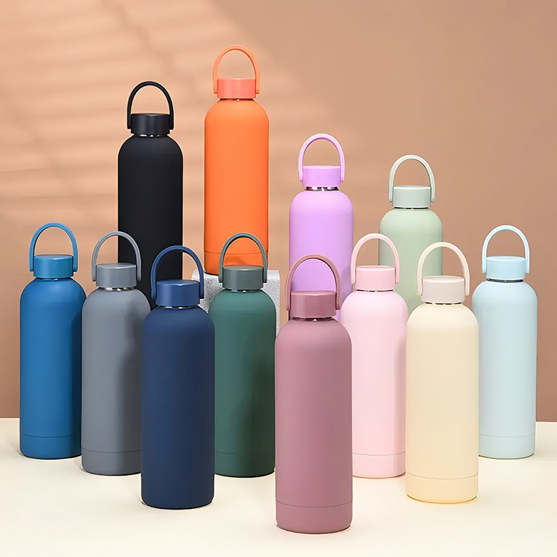 rubber-coated water bottle