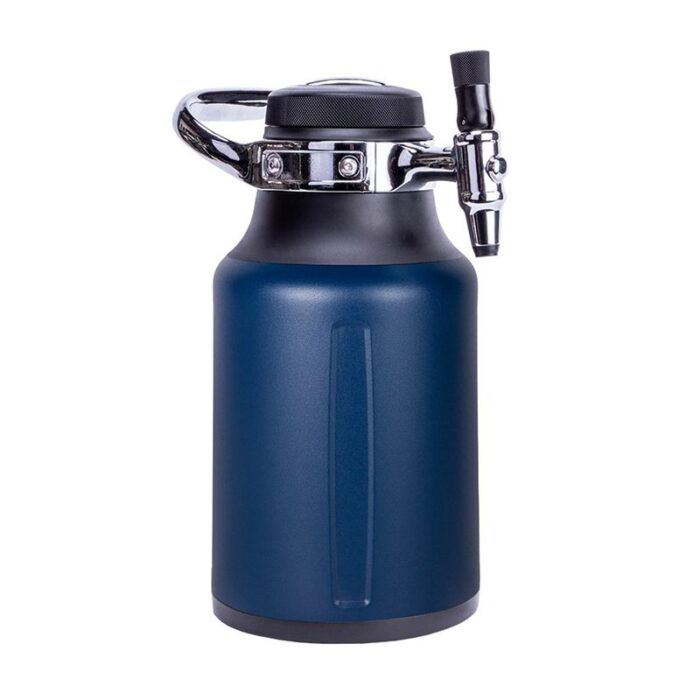 1.9L Double Wall Vacuum Insulated Growler with CO2 Draft System