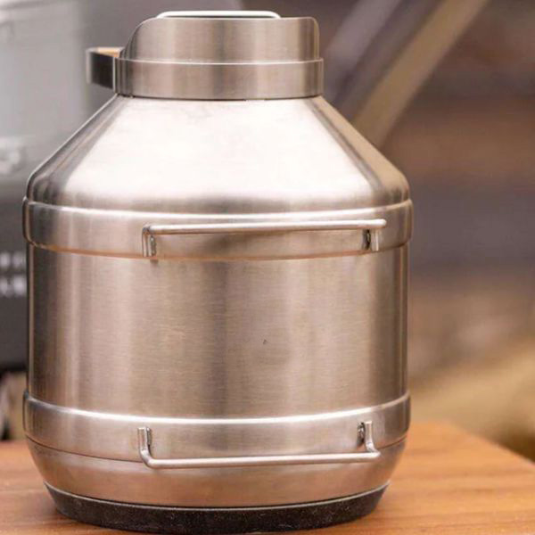 4.7L Vacuum Insulated Beer Barrel Tank with Bamboo Lid