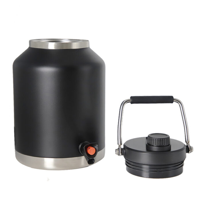 5L Stainless Steel Vacuum Insulated Beer Growler Keg with Tap and Handle