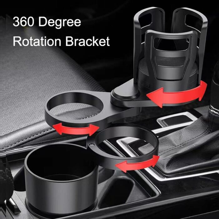 Multifunction Car Cup Holder Expander Adapter Adjustable Base Insert Drinks Organizer