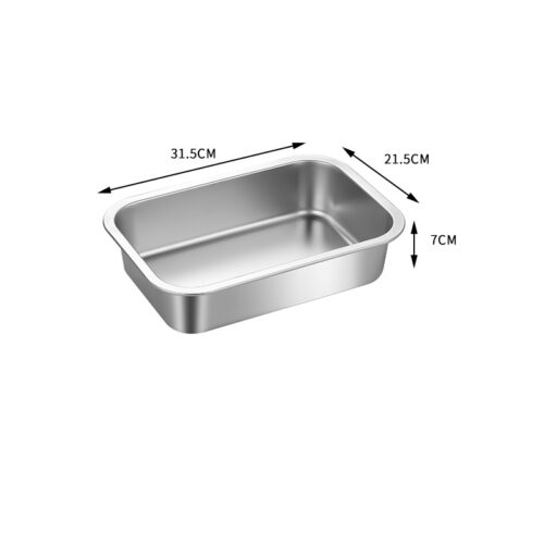 Food-Grade Stainless Steel Large Capacity Dog Bowl Food and Water Container