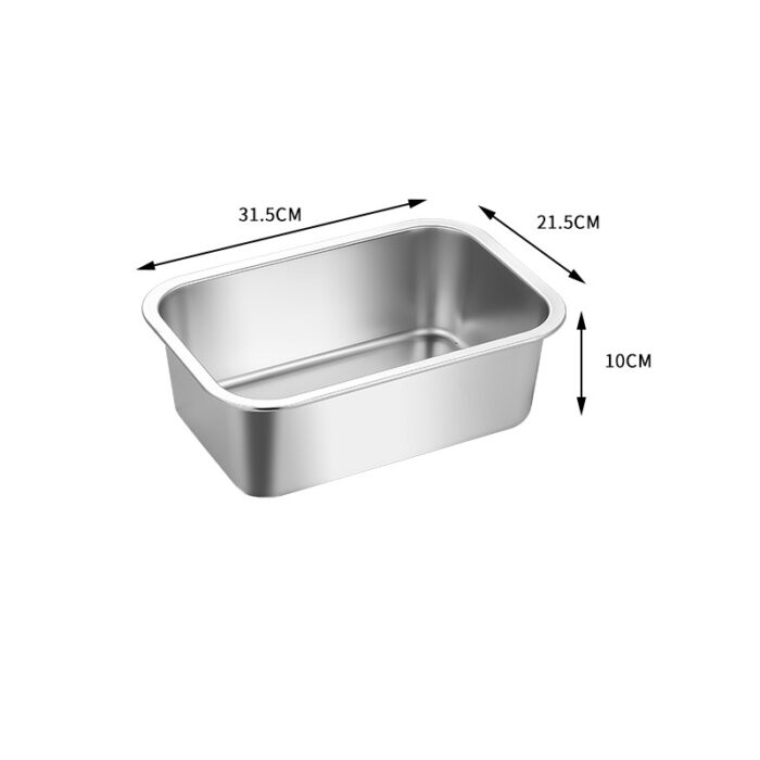 Food-Grade Stainless Steel Large Capacity Dog Bowl Food and Water Container