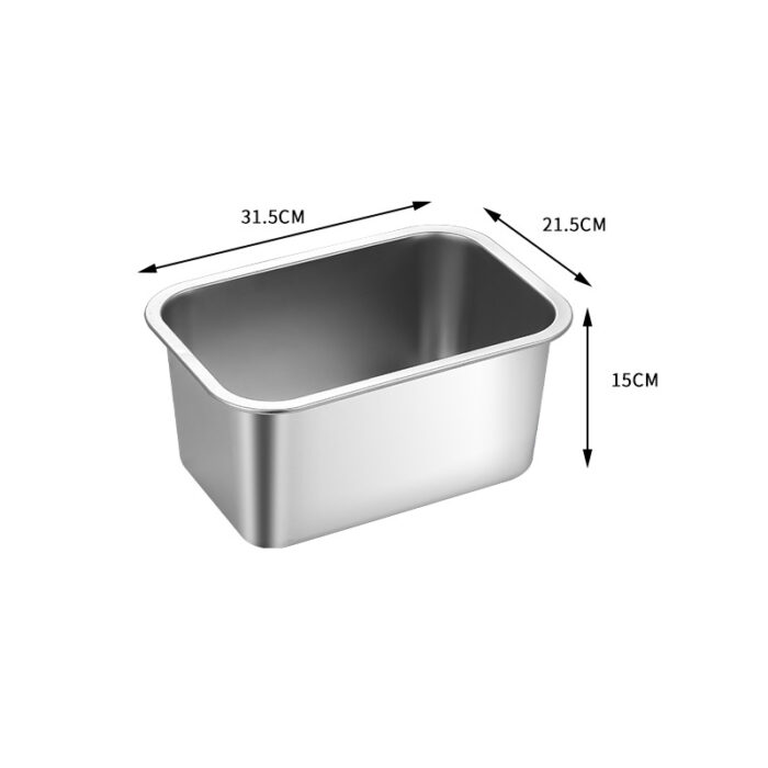 Food-Grade Stainless Steel Large Capacity Dog Bowl Food and Water Container