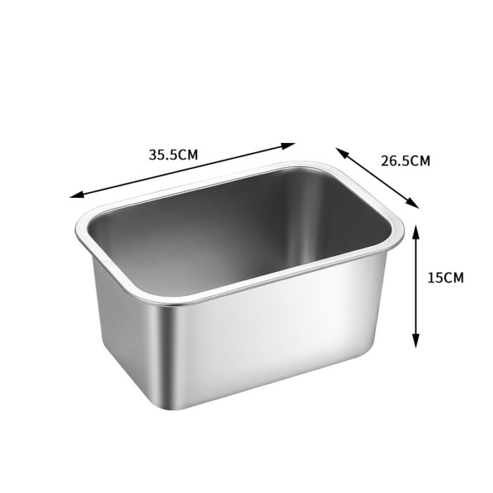 Food-Grade Stainless Steel Large Capacity Dog Bowl Food and Water Container