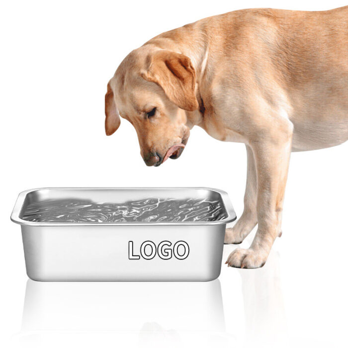 Food-Grade Stainless Steel Large Capacity Dog Bowl Food and Water Container