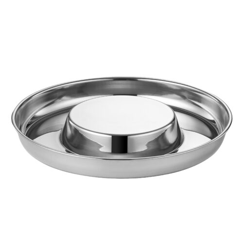 Food-Grade Stainless Steel Slow Feeder Dog Bowl Pet Cat Food Container