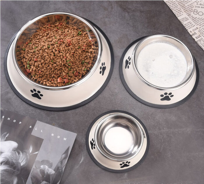 Non-Slip Stainless Steel Dog Cat Bowl for Food And Water