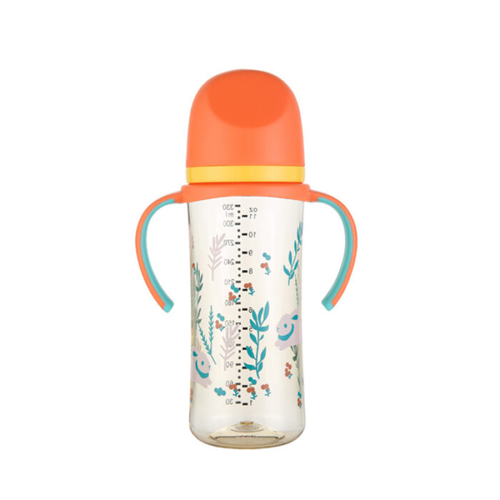 PPSU Anti-Colic Sippy Cup with Silicone Straw and Sippy Spout Toddler Baby Bottle