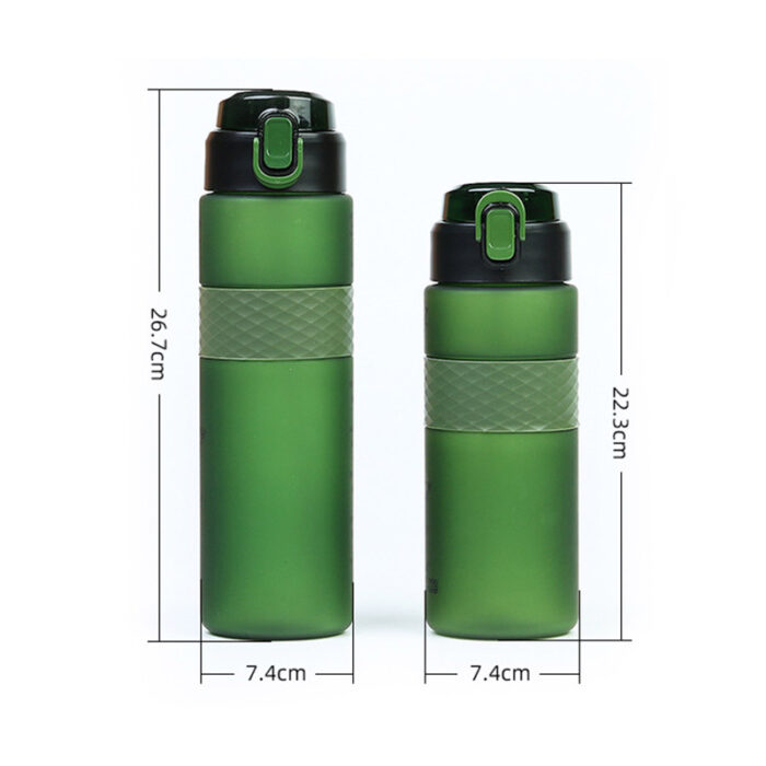 Plastic Sports Water Bottle with Leak-Proof Flip Top Lid for Gym, Outdoor